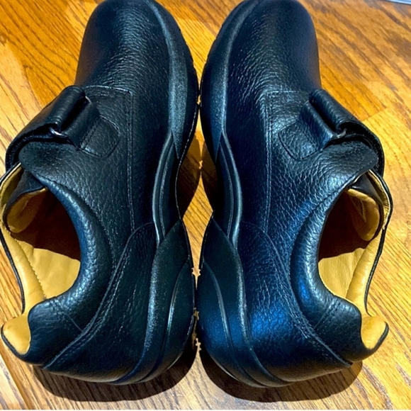 Dr Comfort Diabetic Shoe William Black PEBBLED Leather  MICRO suede LINING Sz 9W - Picture 8 of 10